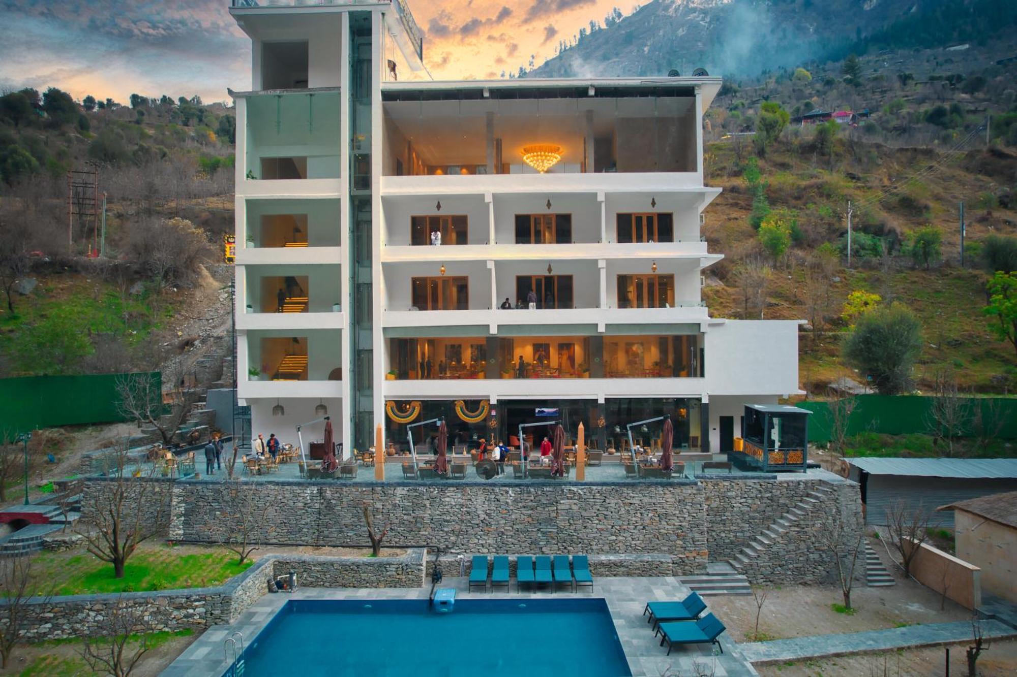 Echor Palm Bliss Riverside Resort & Spa Kasol Exterior photo